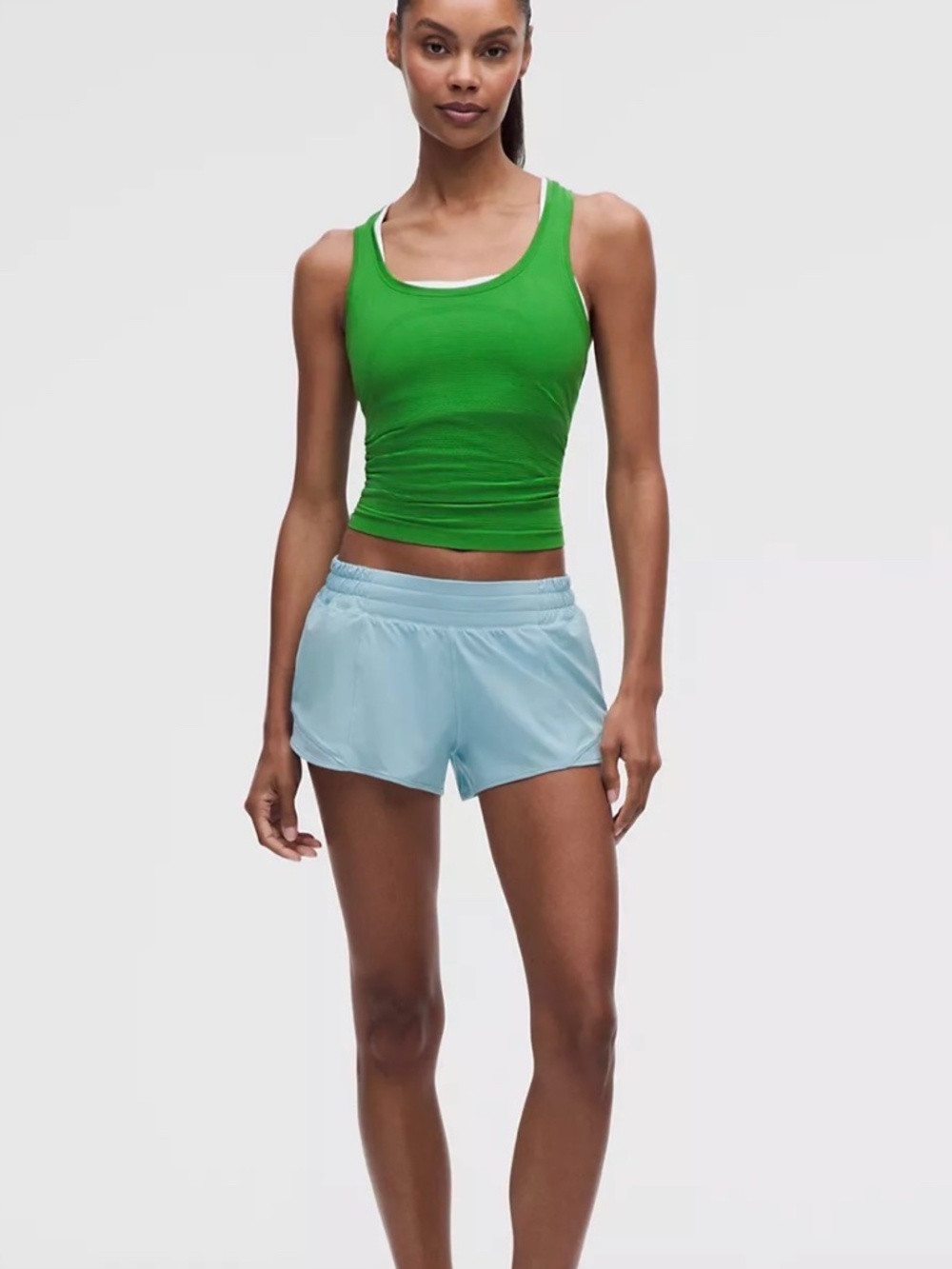 Cool Blue Hotty Hot Lululemon Shorts